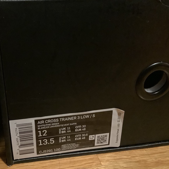 NWT Supreme Nike Air Cross Trainer 3 Mens Size 12 AUTHENTICATED - Picture 15 of 15